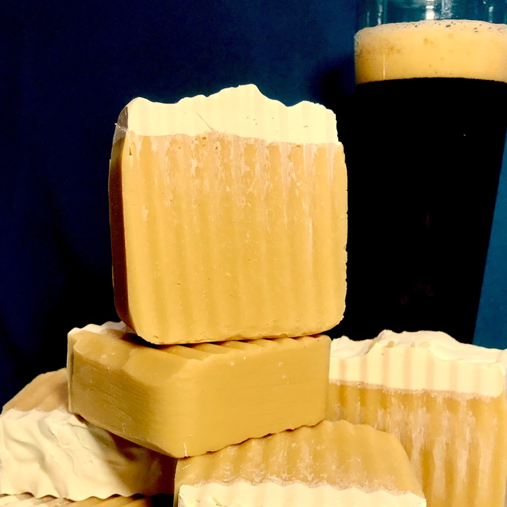 3 Handcrafted, All Natural, 3 BARS of BEER SOAP